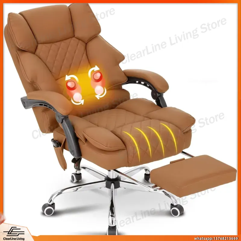 Office Footrest Cushion - Cadeira de Escritório Aquecida com Massagem