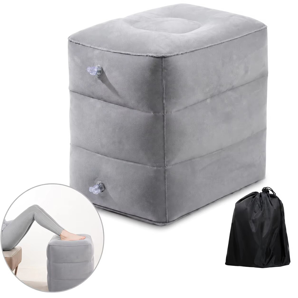 Office Footrest Cushion - Almofada Inflável Portátil para Descanso dos