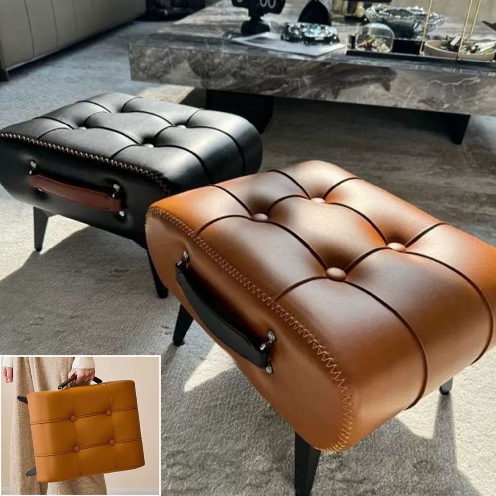 Office Footrest Cushion - Novo Banquinho Portátil Salva Espaço com