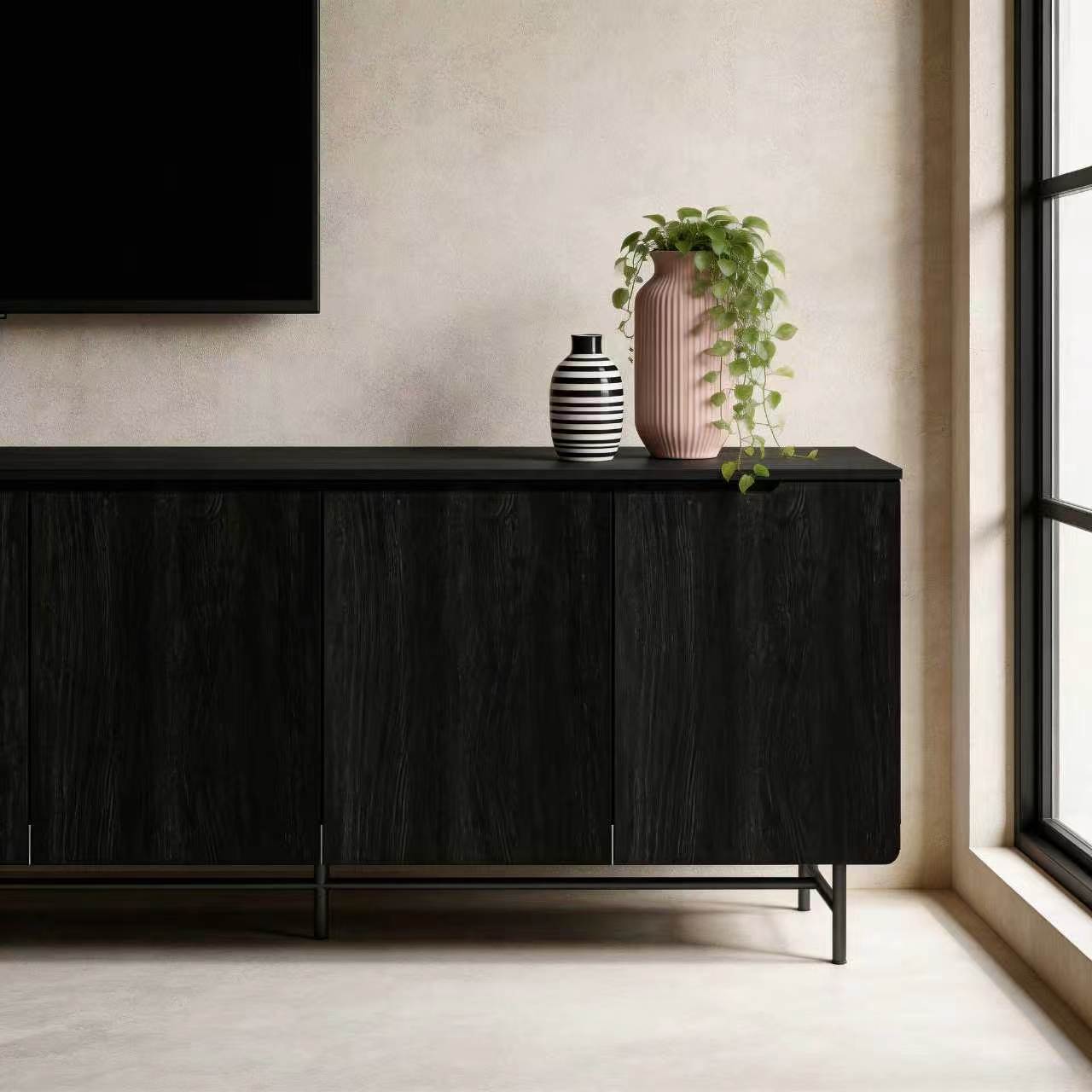 Aparador Grande Canelado de 68 - Credenza Office Storage avaliação e preço