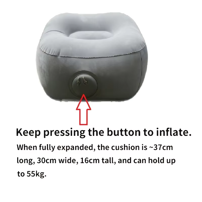Almofada Inflável de Apoio par - Office Footrest Cushion avaliação e preço