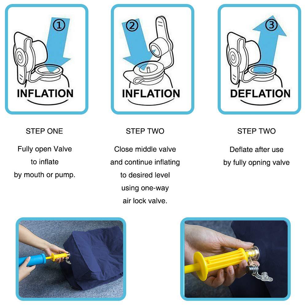 Travesseiro inflável para desc - Office Footrest Cushion avaliação e preço