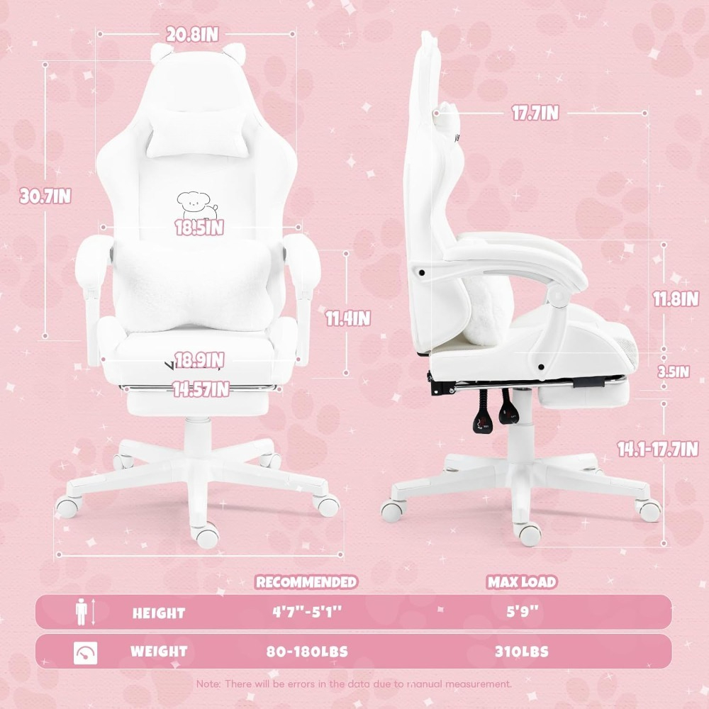 Cadeira de jogos fofa com almo - Office Footrest Cushion avaliação e preço