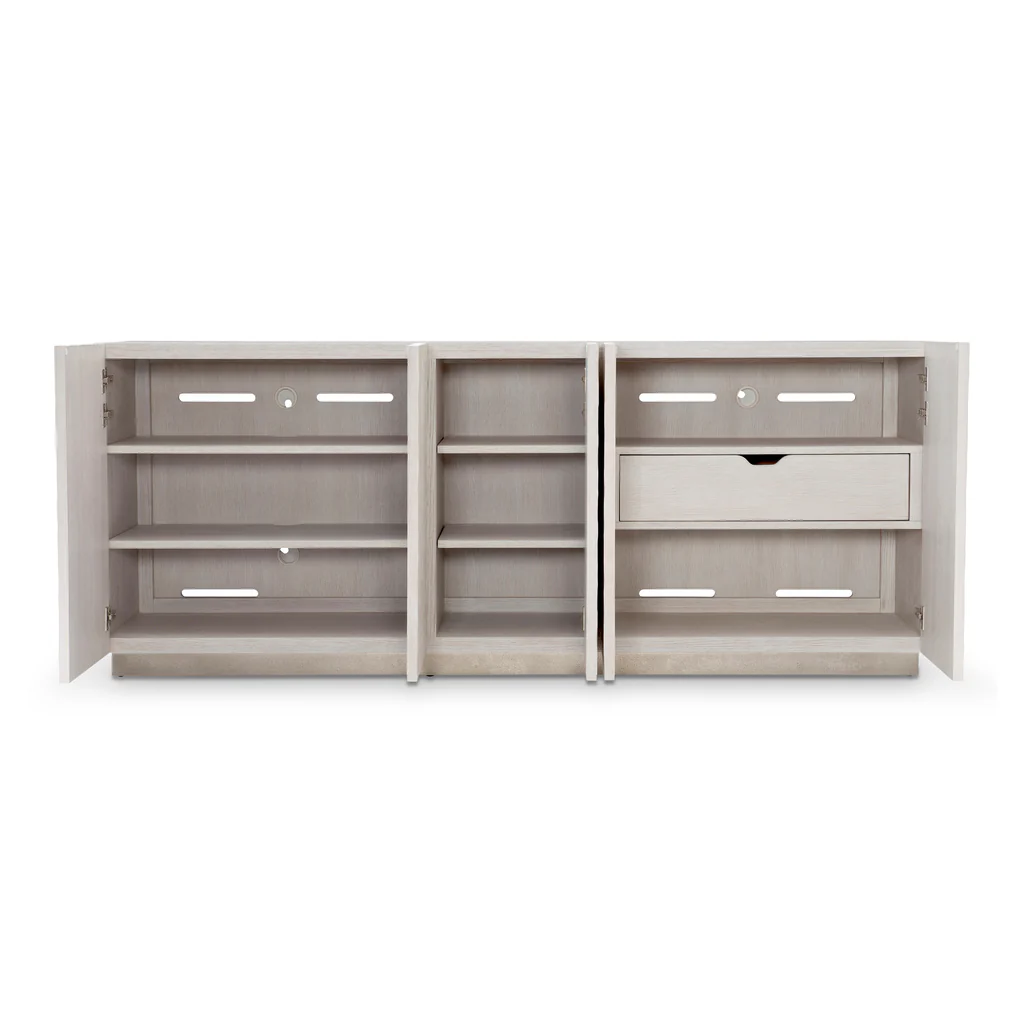Aparador Moderno Branco com Te - Credenza Office Storage avaliação e preço