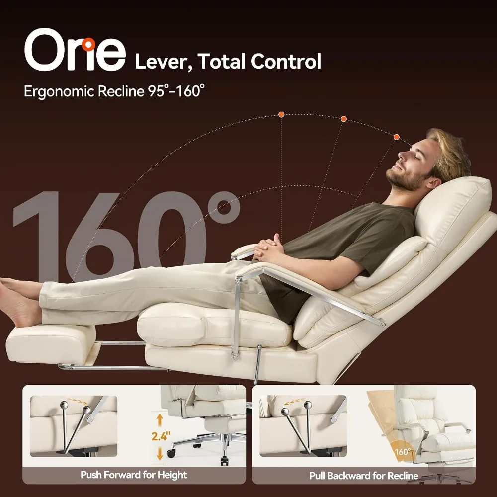 160 °   Cadeira Executiva Recl - Office Footrest Cushion avaliação e preço
