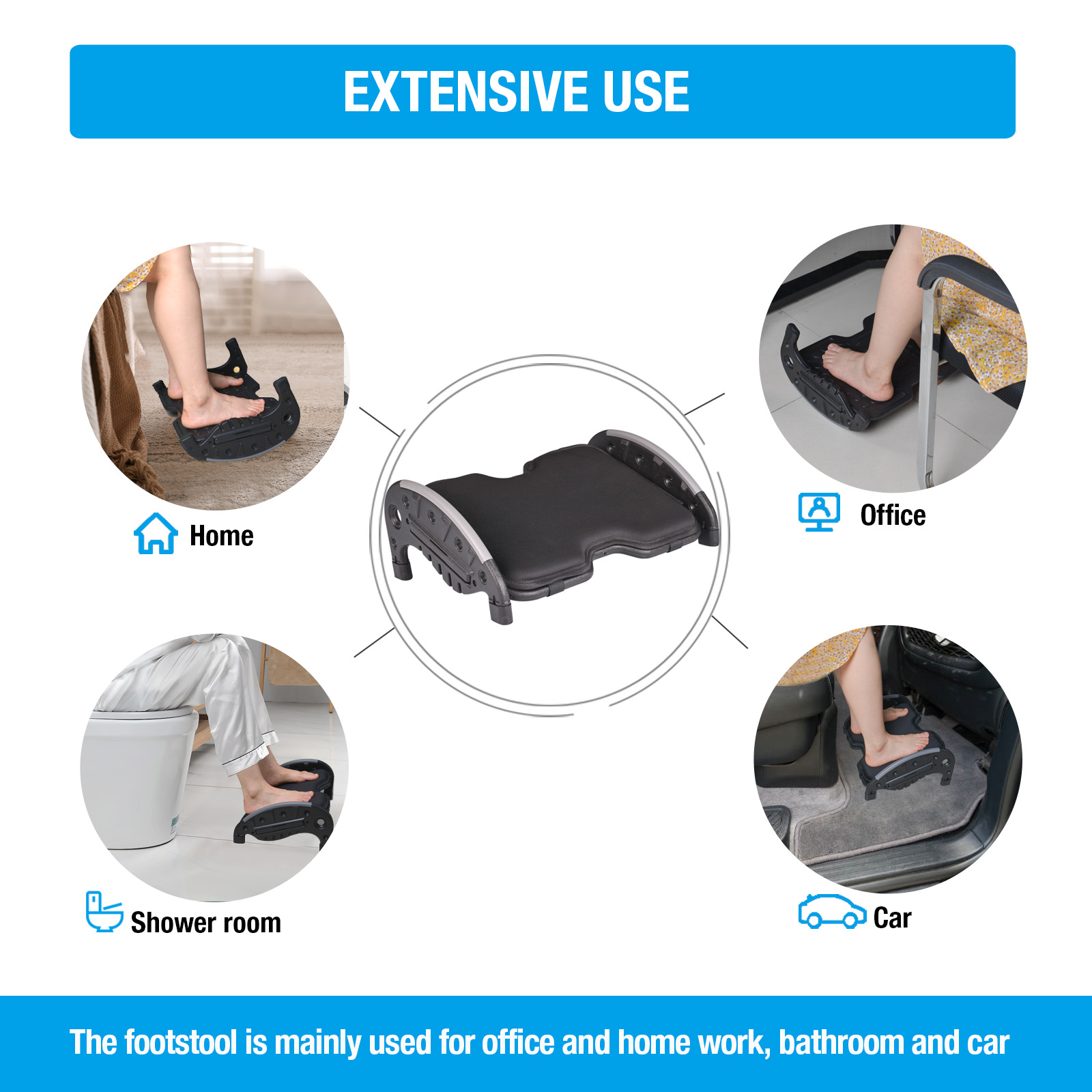 Descanso para os pés para deba - Office Footrest Cushion avaliação e preço