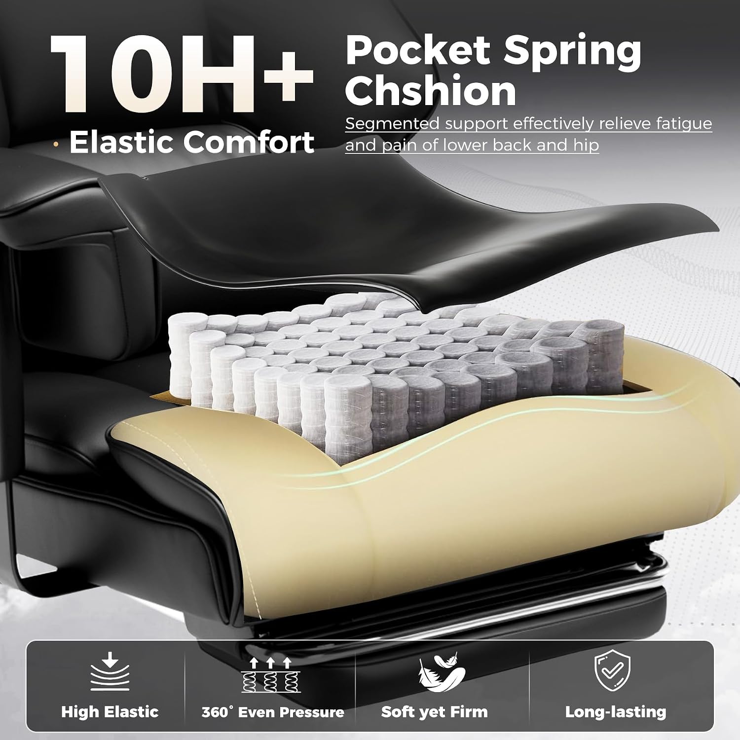 Cadeira de Jogos Grande e Alta - Office Footrest Cushion avaliação e preço